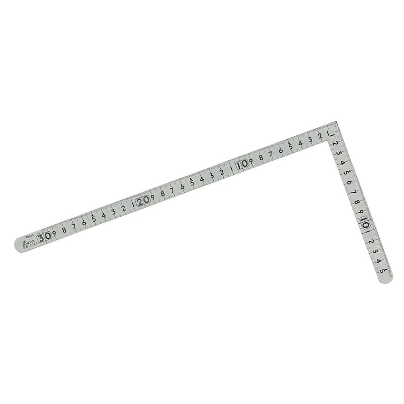 Rakuten - シンワ測定 12325 曲尺小型 平 ステン 30×15cm 表裏同目