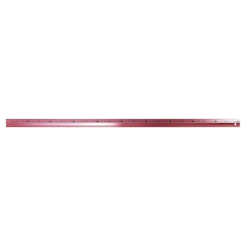 Rakuten - シンワ測定 65443 アルミ直尺 アル助 1m ペールピンク