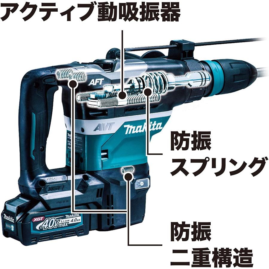 makita マキタ HR005GRMX 40mm 充電式ハンマドリル バッテリBL4040x2個 充電器 ケ...
