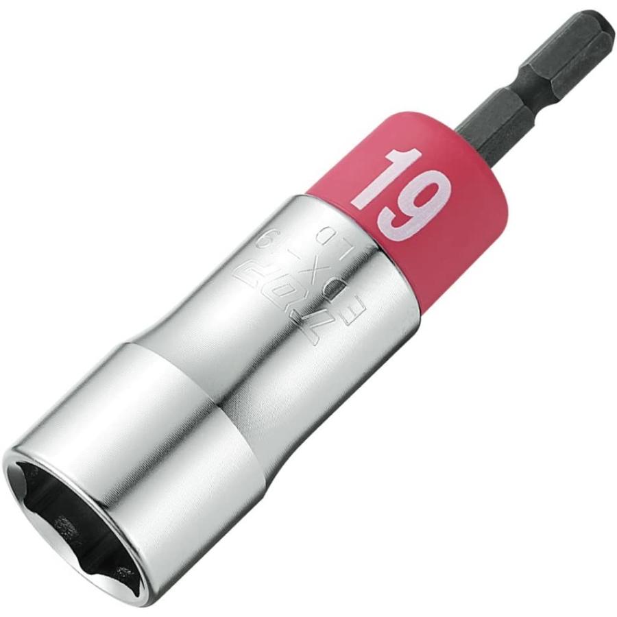 トップ工業 EDX-19 電動ドリル用αソケット 対辺寸法19mm 全長95mm 日本製 TOP