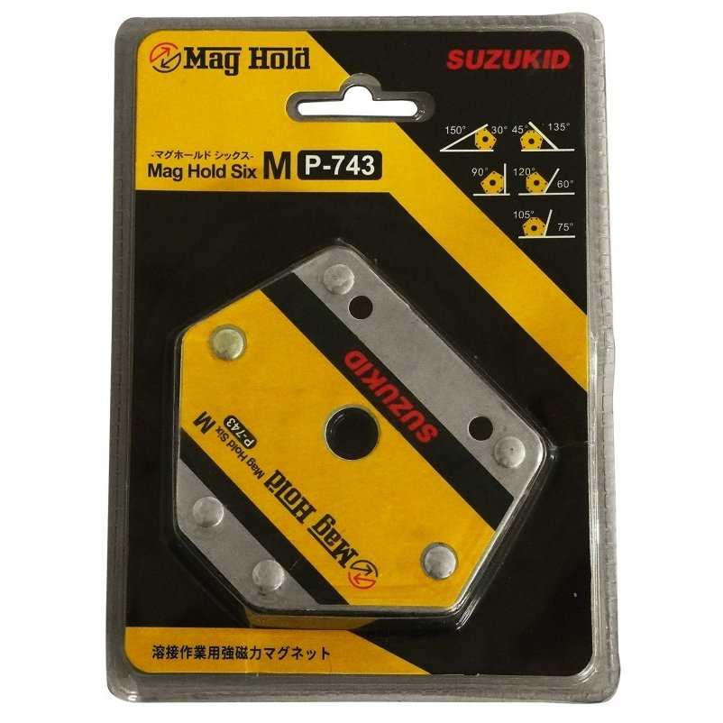 SUZUKID P-743 マグホールドシリーズ シックスM 溶接作業用強磁力マグネット スタ...
