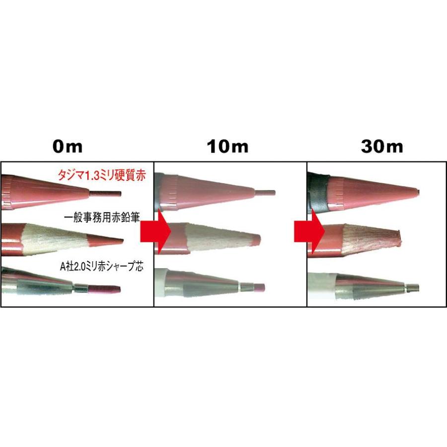 【メール便発送可】TAJIMA タジマ SS13S-RED すみつけシャープ（1.3mm）硬質赤替芯（6本入）※メール便をご希望の方は、ご注文手続画面の配送方法より「追跡可能メール便」をご選択ください。