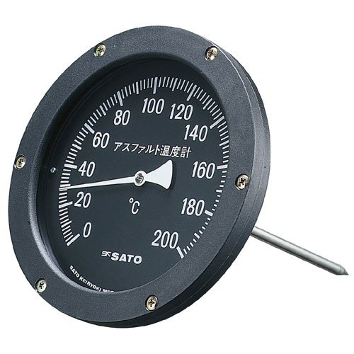 佐藤計量器 バイメタル式アスファルト用温度計 大型II No.2250-10 SATO