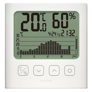 タニタ TT-581-WH グラフ付きデジタル温湿度計 TANITA