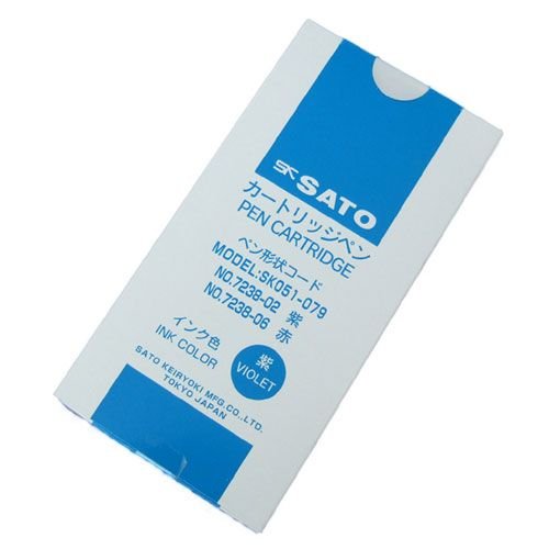 佐藤計量器 NO.7238-02 シグマ記録計全機種用カートリッジペン 紫12本入 SATO