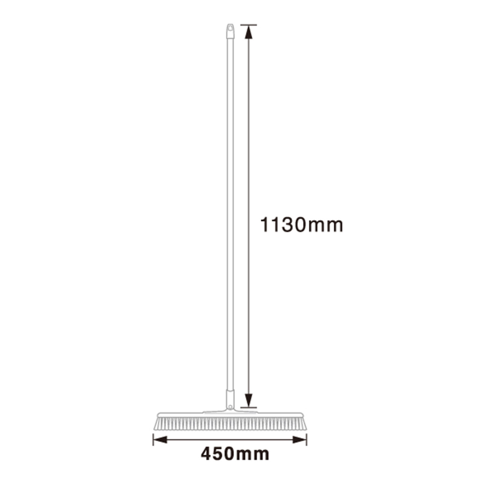 バーテック バーキュートプラス 衛生管理用ほうき 幅広 ハード 5本セット 全5色 白 青 赤 黄 緑 ｜衛生管理ブラシ 代金引換不可