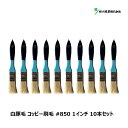 好川産業 刷毛 白豚毛 コッピー #850 1インチ 10本セット Y15641 | マルヨシ 刷毛 ハケ ブラシ ラスター ダスター 掃き掃除 掃除道具 大掃...