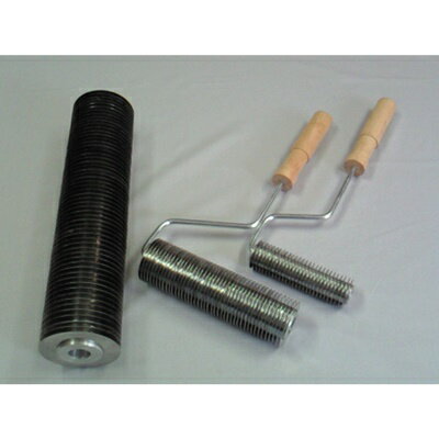 むさしローラー 脱泡用ローラー ステンプレスシリーズ SUP45 45m/mφ × 3inch 1セット M36045003