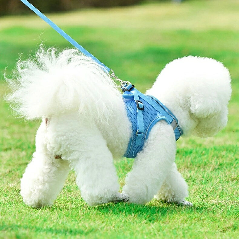 犬用ハーネスリード 胴輪 首輪 ハーネス ペット用 猫用 胴輪 散歩 お出かけ ハーネ...