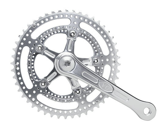 Velo Orange（ヴェロ オレンジ）Grand Cru Drillium 110 Fluted Double Crankset