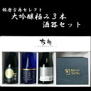 日本酒 酒器 セット 純米大吟醸 飲み比べセット 極み 辛口 300ml 3本 大吟醸 冷感グラス 丸モ 高木陶器 皇国晴酒造 白瀧酒造 新潟 加越酒造 石川 お酒  敬老ギフト プレゼント