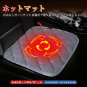 【12V専用】ホットカーシート シートヒーター 電気マット ホットマット 発熱マット 車載加熱座布団 加熱パッド usb給電 シガーソケット1台多役 ミニ電気カ...
