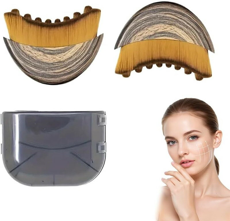 2点セット 美容ブラシ リンパケア リンパケア ブラシ あご＆あごのラインを彫刻 ドライブラッシングフェイスブラシ 1点 2点 顔用ドレナージュマッサージャー 顎と顎ラインを整える疲労を和らげますポータブル美容ツール 小顔 むくみ対策 美顔 自宅 母の日 プレゼント ギフト