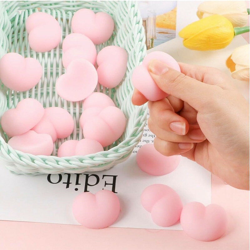【ぷくぷくおしりスクイーズ】10個セット 3D 立体おしりスクイーズ スクイーズ お...