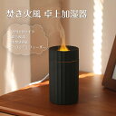 加湿器 ペットボトル 卓上加湿器 超音波加湿器 LEDライト 焚き火風 空焚き防止 車用 ナイトライト 家庭用 卓上 アロマ デスク 小型 部屋用 人気 コンパ...