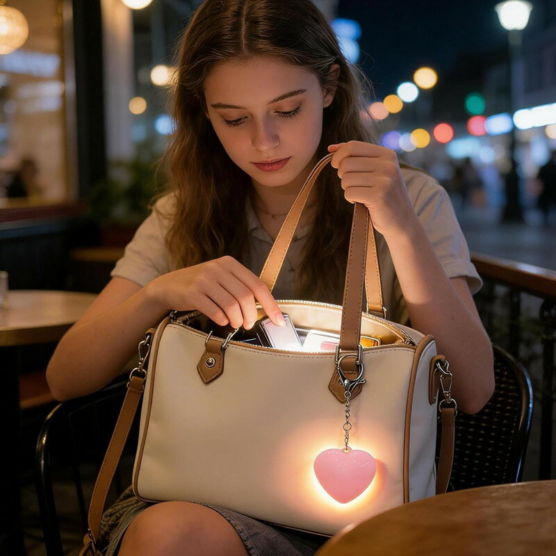ホワイト在庫あり、バッグ用ポーチ内蔵照明 ライト ミニ タッチセンサー ナイトライト 2点 4点 キーホルダー ポーチライト充電式 LED バッグ ライト 家庭用・夜間ワードローブでの物品検索・アウトドアキャビネット・クローゼット・廊下用多目的照明 男女兼用 カップル