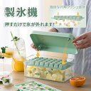 製氷皿 製氷機 氷作る容器 【2023最新開発 氷を1秒で取り出す】二重機能 蓋付き 四角氷 大容量 家庭用 小分け 取り出しやすい 四角氷 密閉ふた付き 可愛い