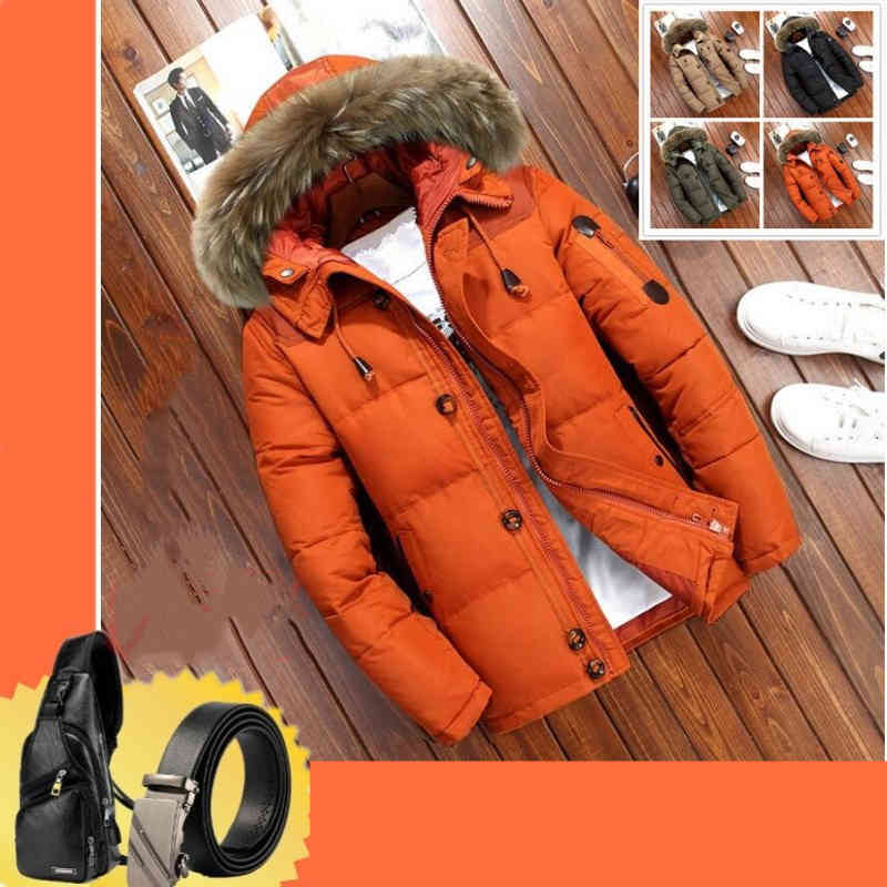 防寒スリム ダウンジャケット アウター ダウンジャケット マウンテンパーカー カジ...