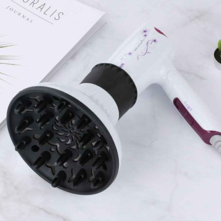 オールフィット ドライヤー アタッチメント 髪 エアディフューザー ヘアディフューザー ヘアドライヤー用 パーマ 対応口径3.8-6.0cm スタイラー ヘア くるくる 乾かす ドライヤー ディフューザー 簡単装着 拡散 ノズル サロンツール 温風拡散器