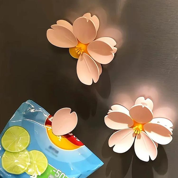 可愛い 桜 クリップ マグネット 冷蔵庫 6組セット さくら マグネットクリップ 袋留め メモ 磁石 冷蔵庫をおしゃれに かわいい クリップ 袋止め 袋留め キッチン用品 キッチン雑貨 袋止めクリップ オブジェ 収納 保存グッズの商品画像 2