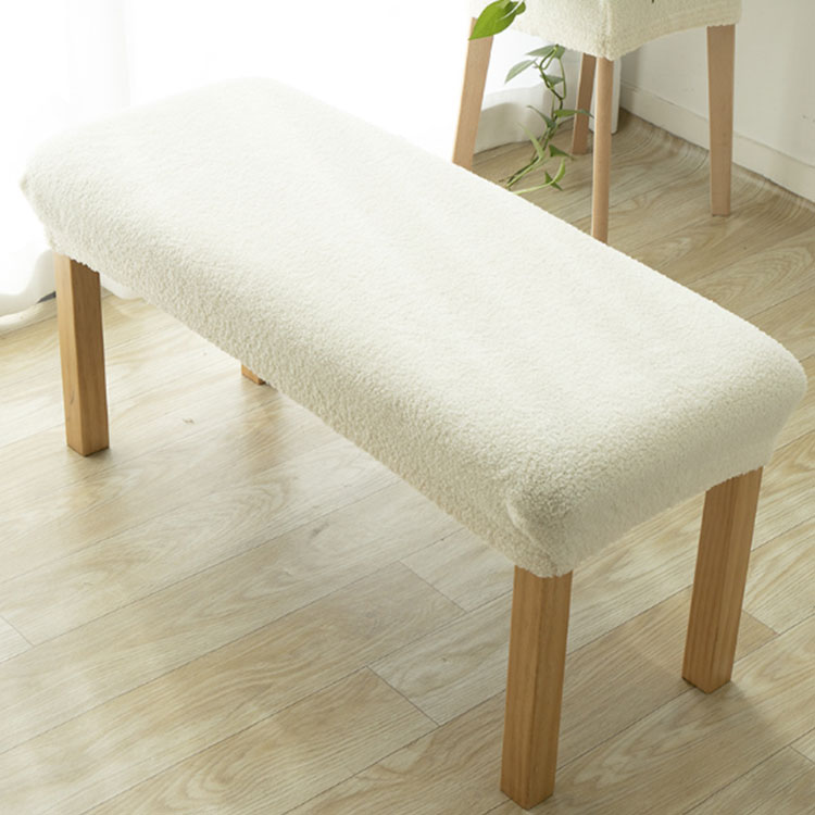 ふわふわ毛布タッチが素敵 柔らかい ベンチカバー ふわふわ 長椅子カバー ダイニングベンチカバー 洗える 伸縮 ストレッチ フィットタイプ 汚れ防止 高級感 秋冬用 あったか おしゃれ 送料無料 [3]