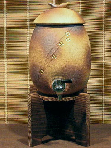 信楽焼焼酎サーバー　火色金小紋2.2L【S10-7】