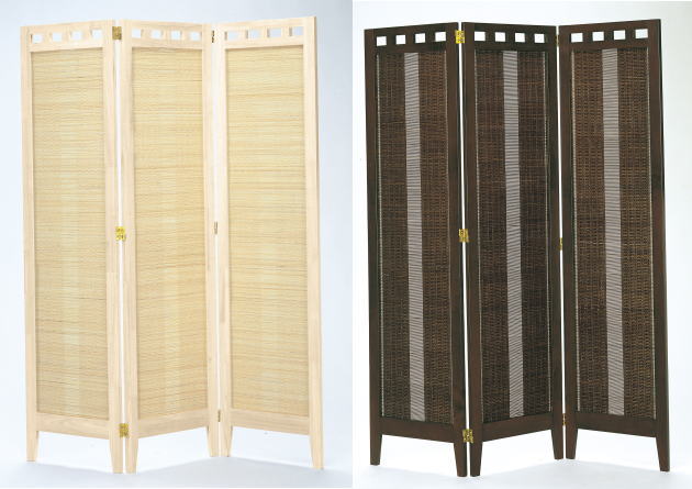 42幅3面スクリーン SC-316エスニック SC316ホワイト 高さ160cm 屏風蝶番使用3面スクリーン エスニック..