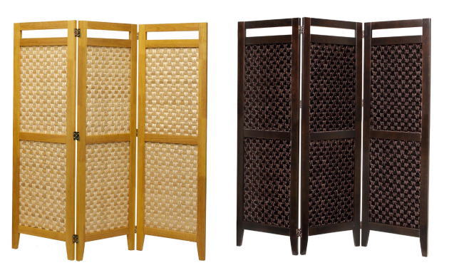 40幅 3面スクリーン SC-1303WE SC-1303LO 屏風蝶番使用3面スクリーン 竹 ナチュラル ウェンジ