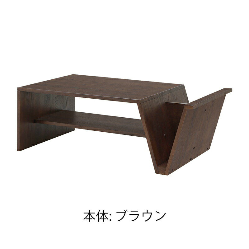 センターテーブル コーヒーテーブル ラック付き 北欧 シンプル レッドオーク無垢 ナチュラル ブラウン 幅120cm IC-069 IC-070 LEGACY レガシー 岩倉榮利 [2]