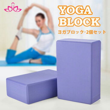 ヨガブロック 2個セット 全3色【YOGA BLOCK ヨガ 健康 ダイエット ピラティス】 【 あす楽対応 】