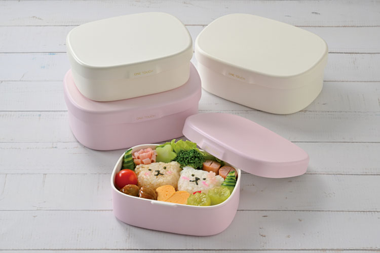 弁当箱”HAKOYA さっと洗えるお弁当箱 S 400 400ml” ワンタッチランチS 洗いやすい ...