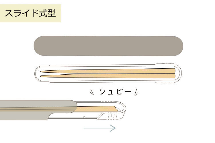 箸 ケース【メール便対応】”HAKOYA18.0食洗機対応スライド箸箱セット” 木目 日本製 スライド式 お弁当グッズ おしゃれ LACQUERWARE