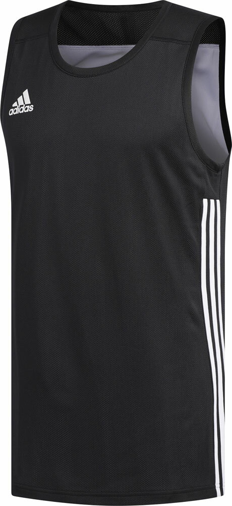 adidas（アディダス） バスケットボール ゲームウェア ゲームシャツ 3G スピード リバーシブル ジャージー 【ブラック／ホワイト】 FWM55 DX6385 タンクトップ ＜ノースリーブ＞ 軽量 吸湿 トップス 練習 トレーニング 試合 バスケ メンズ 男性用 黒 20Q2 21SS {NP}
