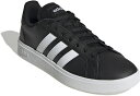 adidas(アディダス) トレーニング・フィットネス シューズ・靴 グランドコート TD ライフスタイル コート カジュアル 【ブラック】 GW9251 スニ...