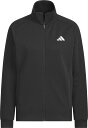 アディダス (adidas) トラックトップ トップス ルーズフィット フルジップ スタンドカラー フロントポケット リブ仕上げ 【ブラック】 JVP35 JW9788 黒 レディース 女性用 {NP}