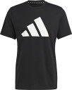 adidas (アディダス) トレーニング・フィットネス Tシャツ トレイン エッセンシャルズ Feelready ロゴ トレーニング半袖Tシャツ 半袖 ジム ...