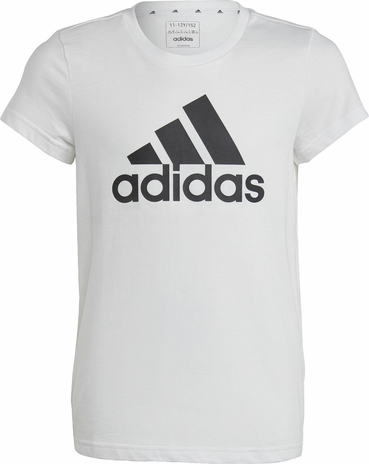 adidas (アディダス) トレーニング・フィットネス Tシャツ エッセンシャルズ ビッグロゴ コットン半袖Tシャツ 半袖 カジュアル ジム スポーツ 【ホワイト/ブラック】 白 ECK61 ジュニア・キッズ 子供用 {NP}