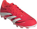adidas (アディダス) サッカー スパイク プレデター LEAGUE HG/AG J 【ルシッドレッド/フットウェアホワイト/コアブラック】 ID3795 スパイクJR固定 サッカースパイク ジュニア・キッズ 子供用 レッド 赤 白 25Q1 {SK}