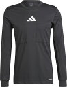 adidas (アディダス) サッカー 審判ウェア レフェリー24 長袖ジャージー 【ブラック】 IFC20 IN8145 審判ウェア レフェリーシャツ メンズ...