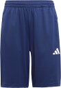 adidas (アディダス) マルチスポーツ トレーニングウェア トレイン エッセンシャルズ スリーストライプス ショーツ キッズ 【ダークブルー/ホワイト】 KQH03 JJ1040 WUPニットハーフパンツJR ショーツ ジュニア・キッズ 子供用 ブルー 青 白 25Q1 {NP}