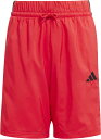 adidas (アディダス) マルチスポーツ ウインドウェア エッセンシャルズ クライマクール ショーツ キッズ 【ピュアルビー/ブラック】 KRG90 JD6498 ウインドハーフパンツJR ショーツ ジュニア・キッズ 子供用 レッド 赤 黒 25Q1 {NP}