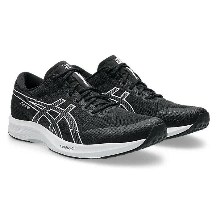 asics（アシックス） ランニング・陸上競技 シューズ スニーカー LYTERACER 6 WIDE 【ブラック/ホワイト】 1011B970.001 ランニング 通勤 通学 通気性 滑りにくい メンズ 男性用 クロ 黒 25 {SK}