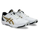asics(アシックス) 卓球 シューズ スニーカー DYNAFEATHER 【ホワイト/ブラック】 1073A064.101 卓球 滑りにくい メンズ 男性用 シロ 白 25 {SK}