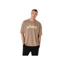 asics(アシックス) ランニング Tシャツ・ポロシャツ グラフィックリラックスフィットTシャツ 【Taupe Grey】 2031E696.020 ウェア 朝 夜 春 秋トップス メンズ・ユニセックス 男性用・女性用 茶 25 {NP}