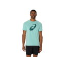 asics(アシックス) ランニング Tシャツ・ポロシャツ グラフィックコットンブレンドシャツ 【Oasis Green】 2031E902.301 ウェア 朝 夜 春 秋 トップス メンズ・ユニセックス 男性用・女性用 緑 25 {NP}