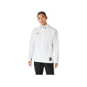 asics(アシックス) ランニング アウター・ベスト ドライアクティモーションクロスフーディージャケット 【Brilliant White】 2031E980.100 ウェア 羽織 夜 春 秋 寒さ 防風 収納 持ち運び トップス ジャージ メンズ・ユニセックス 男性用・女性用 白 25 {SK}