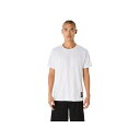 asics(アシックス) ランニング Tシャツ・ポロシャツ ドライ半袖シャツ 【Brilliant White】 2031E996.100 ウェア 朝 夜 春 秋 トップス メンズ・ユニセックス 男性用・女性用 白 25 {NP}