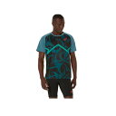 asics(アシックス) ランニング Tシャツ・ポロシャツ クールグラフィック半袖シャツ 【アトランティスブルー】 2091A740.412 ウェア 朝 夜 春 夏 秋 トップス メンズ・ユニセックス 男性用・女性用 青 25 {NP}