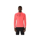 asics(アシックス) サッカー Tシャツ・ポロシャツ ハーフジップニットシャツ 【コーラルリーフ】 2101A301.700 ウェア 羽織 夜 春 秋 寒さ...