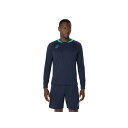 asics(アシックス) サッカー Tシャツ・ポロシャツ プラクティス長袖シャツ 【ミッドナイト】 2101A304.405 ウェア 朝 夜 春 夏 秋 トップ...